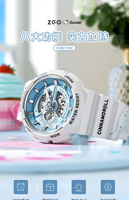 Cinnamoroll/Hello Kitty Sport Watch 50M Waterproof Glow in the Dark