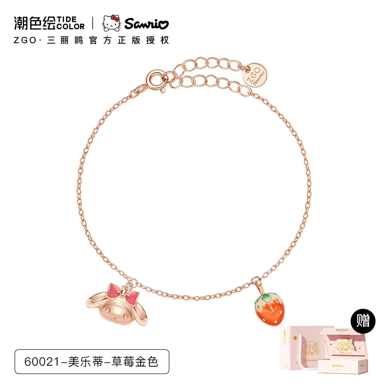 My Melody Strawberry 925 Sterling Silver Bracelet