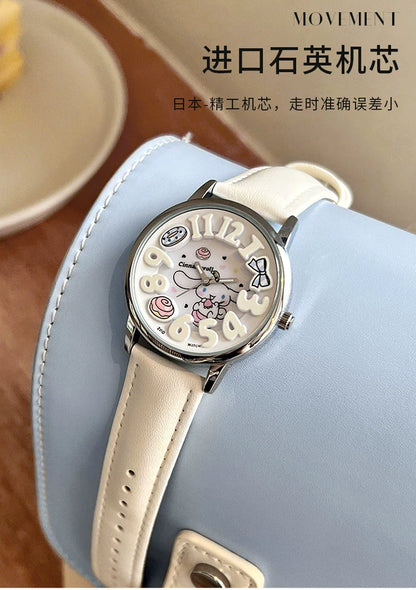 Cinnamoroll Dessert Quartz Watch 30M Waterproof Glow in the Dark