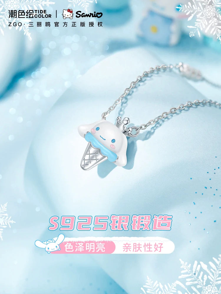 Cinnamoroll Icecream 925 Sterling Silver Necklace