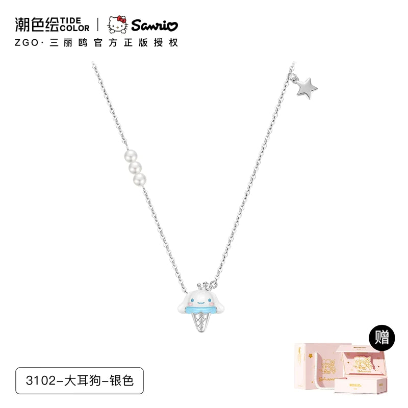 Cinnamoroll Icecream 925 Sterling Silver Necklace