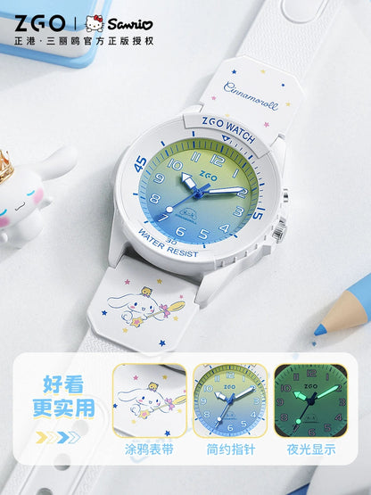 Cinnamoroll/My Melody Sports Watch 50M Waterproof Glow in the Dark