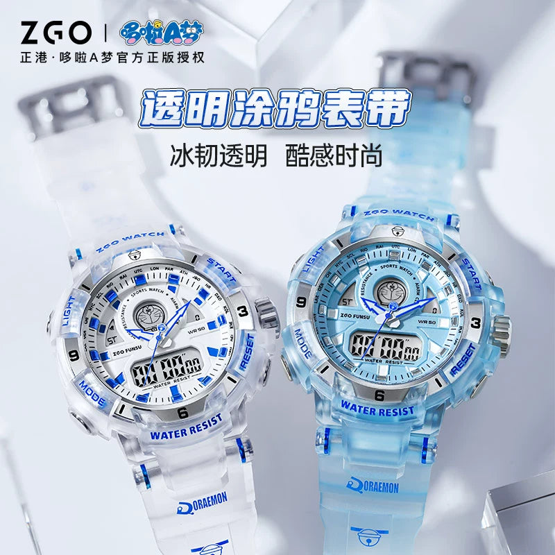 Doraemon Sports Watch 50M Waterproof Glow in the Dark