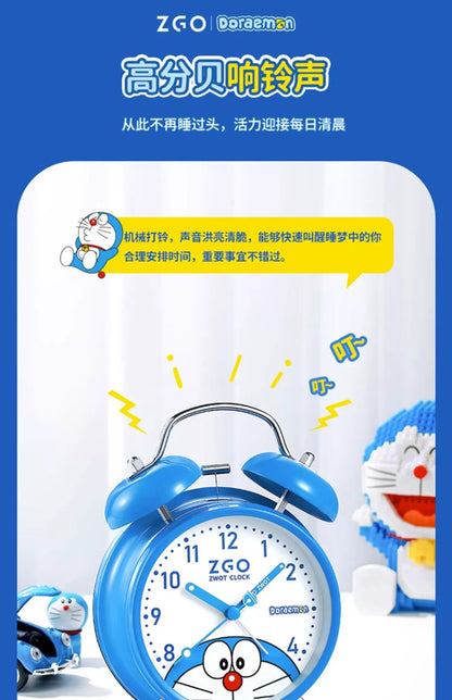 Doraemon Blue/Pink Children's Alarm Clock with Backlight