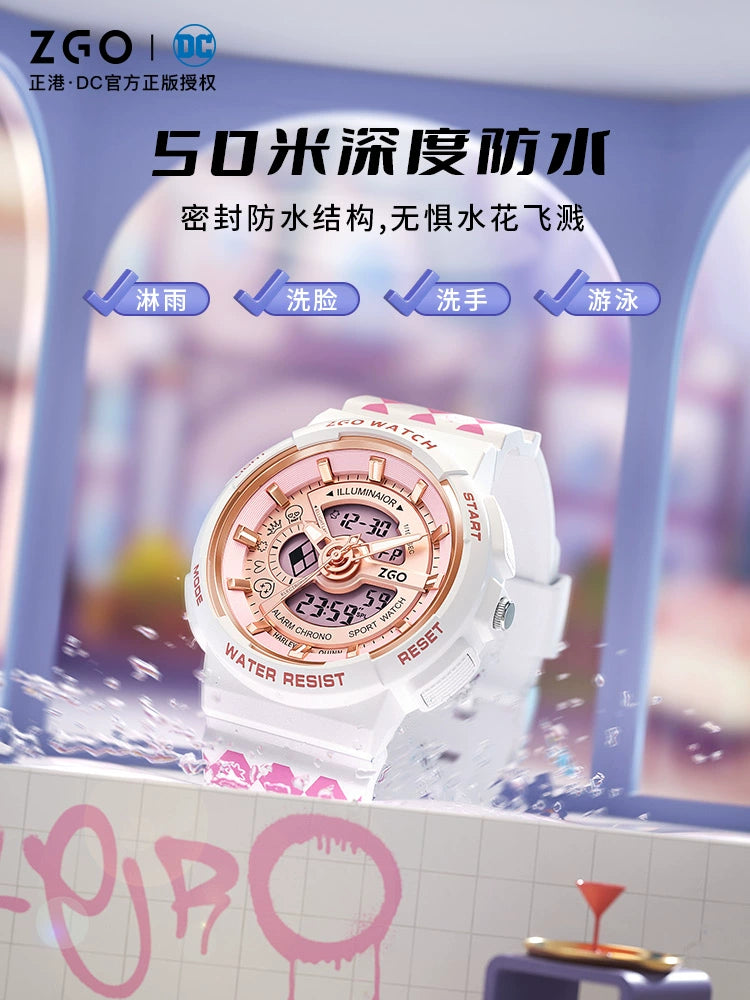 Harley Quinn Sports Watch 50M Waterproof Glow in the Dark