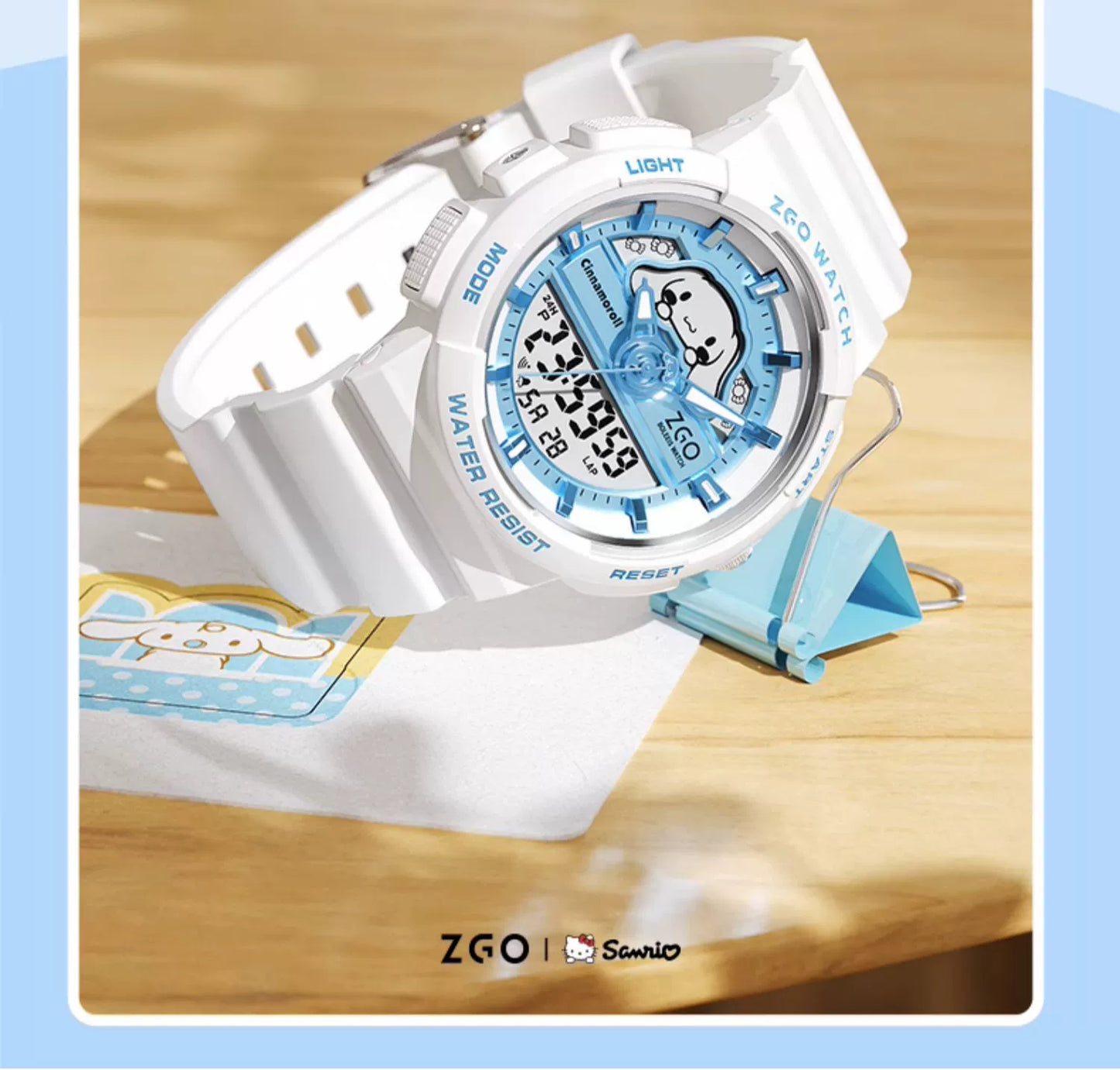 Cinnamoroll/Hello Kitty Sports Watch 50M Waterproof Glow in the Dark