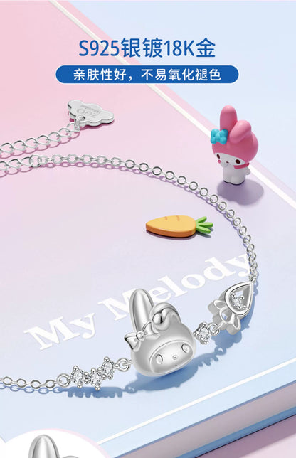 My Melody Carrot 925 Sterling Silver Bracelet