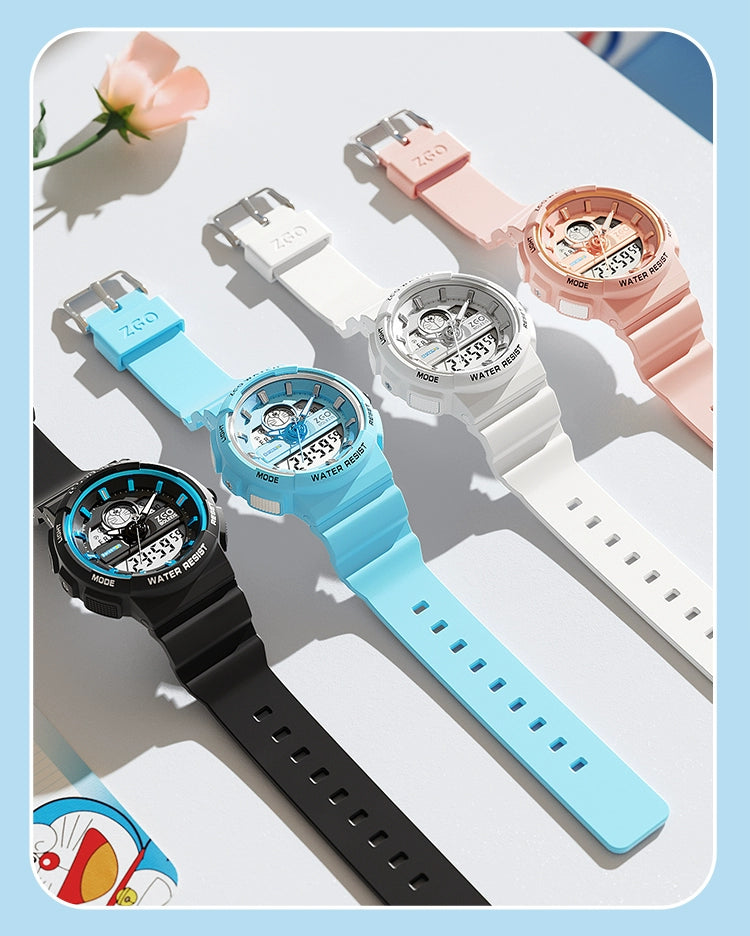 Doraemon Electric Sports Watch 50M Waterproof Glow in the Dark