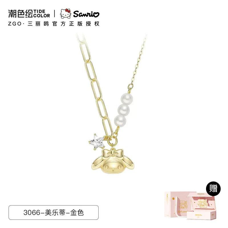 My Melody Wishing Star Pearl 925 Sterling Silver Necklace