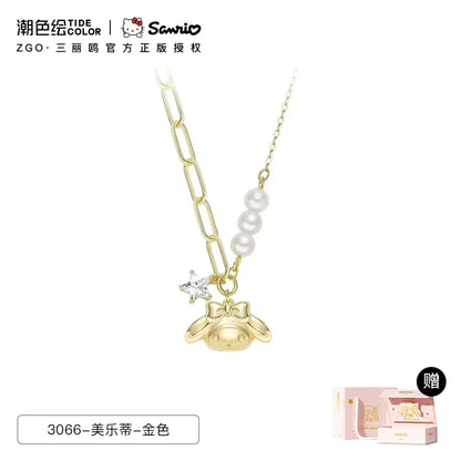 My Melody Wishing Star Pearl 925 Sterling Silver Necklace