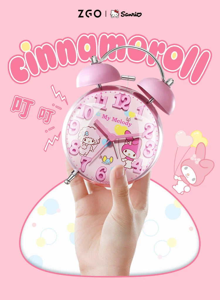 My Melody/Cinnamoroll Alarm Clock with Backlight