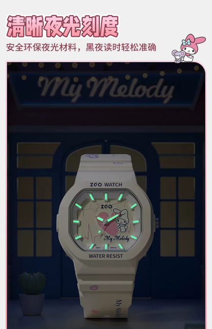 My Melody Sports Watch 30M Waterproof Glow in the Dark