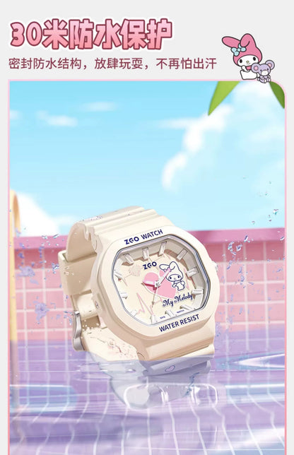 My Melody Sports Watch 30M Waterproof Glow in the Dark