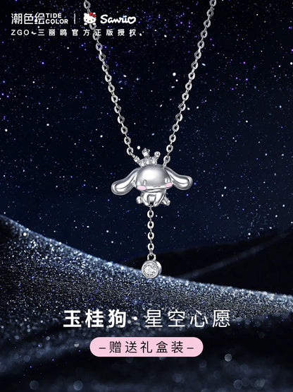 Cinnamoroll Wishing Star Zircon 925 Sterling Silver Necklace