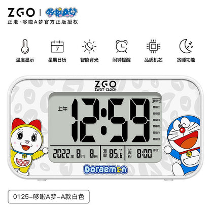 Doraemon Digital Alarm Clock Musical Tone Weekday/Weekend Modes Snooze Smart Backlight