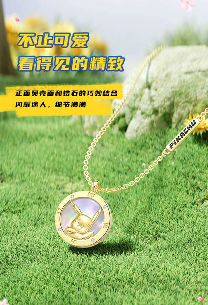 Pokemon Pikachu 925 Sterling Silver Necklace