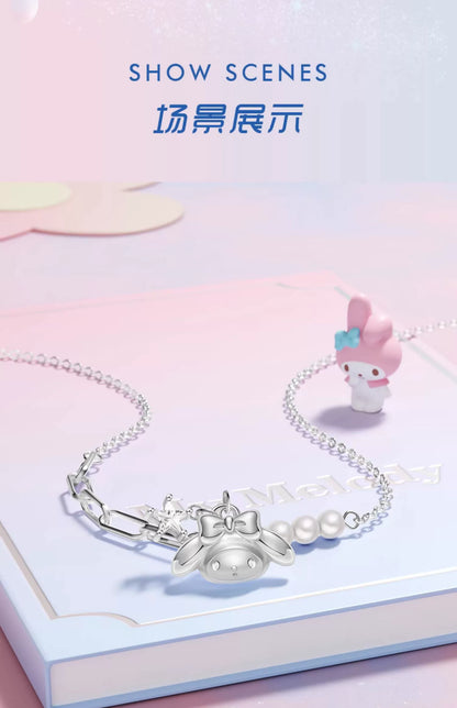 My Melody Wishing Star Pearl 925 Sterling Silver Necklace