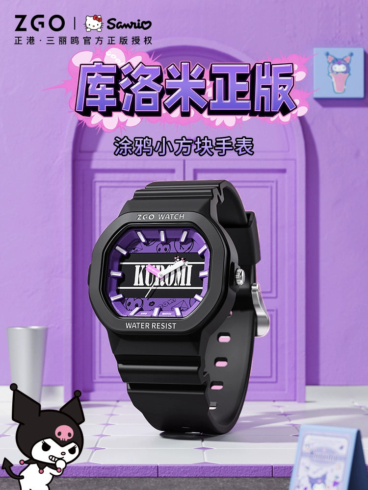 Kuromi Quartz Sports Watch 30M Waterproof Glow in the Dark