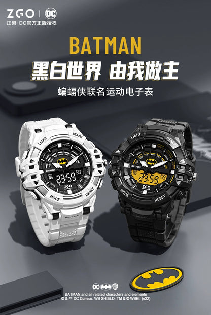 Batman/Superman Sports Electric Watch 50M Waterproof Glow in the Dark