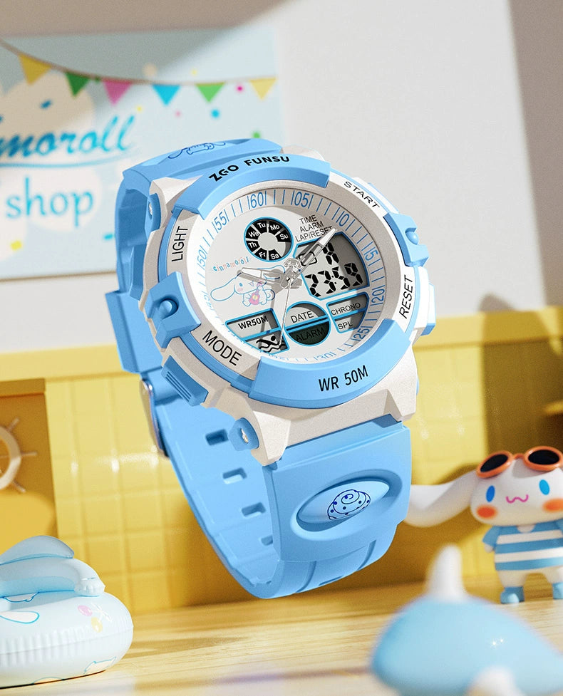 Cinnamoroll/My Melody Children's Sports Watch 50M Waterproof Glow in the Dark