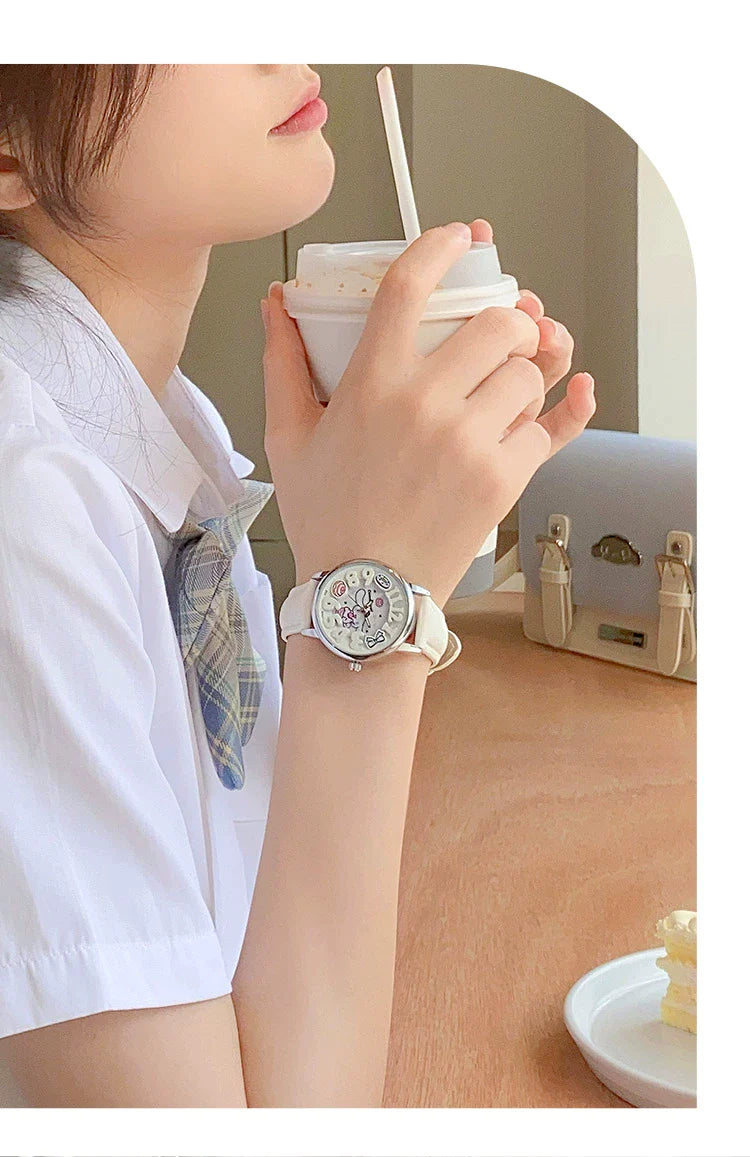 Cinnamoroll Dessert Quartz Watch 30M Waterproof Glow in the Dark