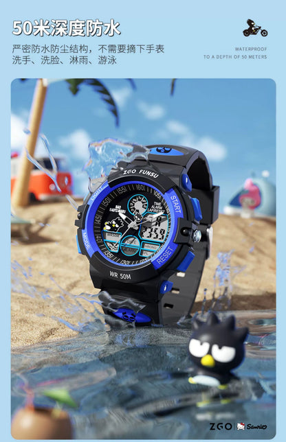 Bad Badtz-Maru Sports Watch 50M Waterproof Glow in the Dark