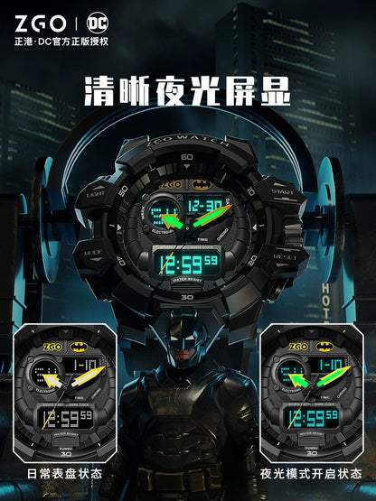 Batman/Superman/The Flash Sports Watch 50M Waterproof Glow in the Dark