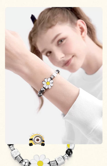 Minions Sunflower Titanium Steel Bracelet