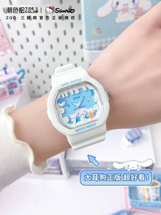 Cinnamoroll Snacks Electronic Watch 30M Waterproof Glow in the Dark