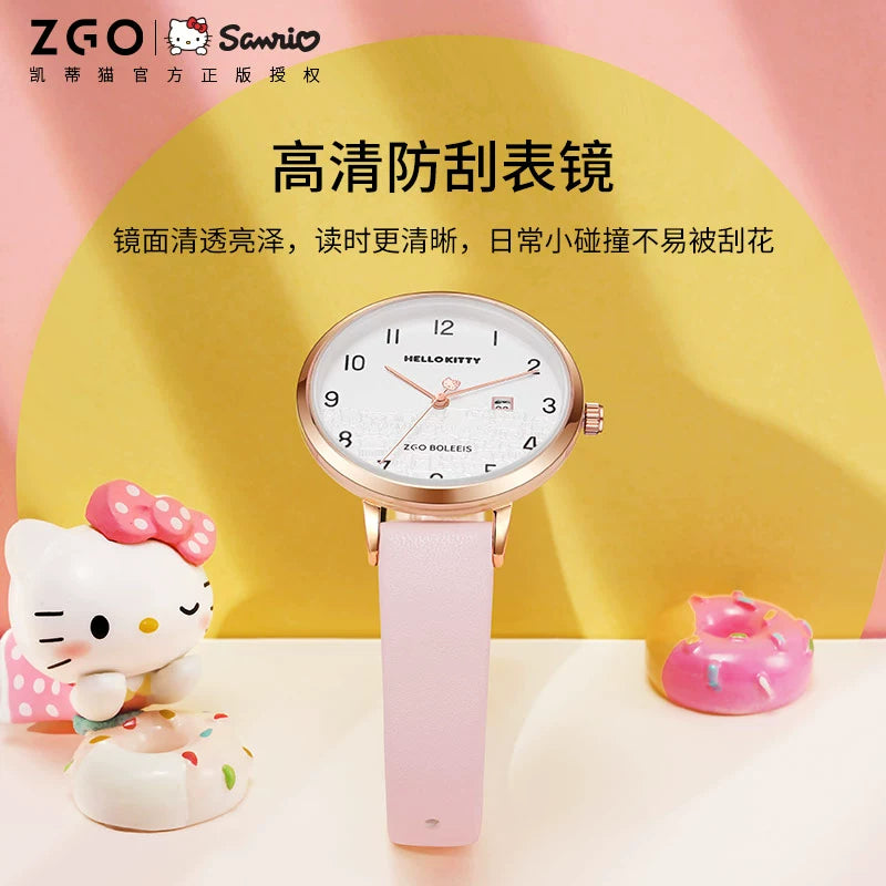 Hello Kitty Pink Woman's Quartz Watch 30M Waterproof