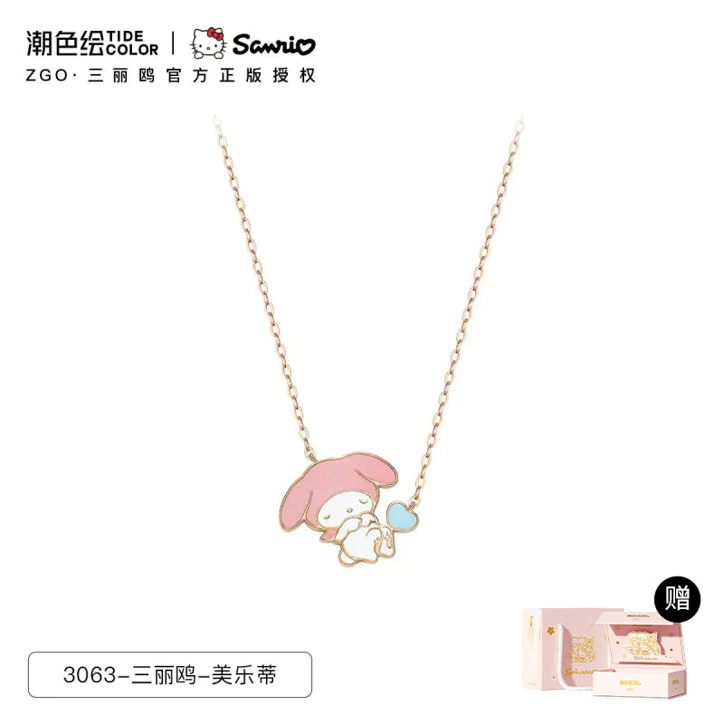 Cinnamoroll/My Melody Sleepy 925 Sterling Silver Necklace