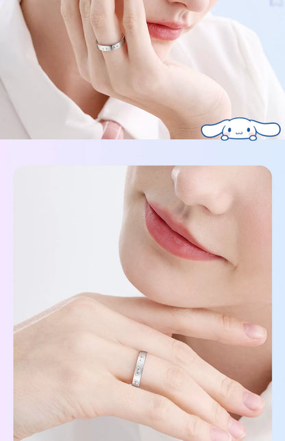 Cinnamoroll Plain 925 Sterling Silver Open Ring