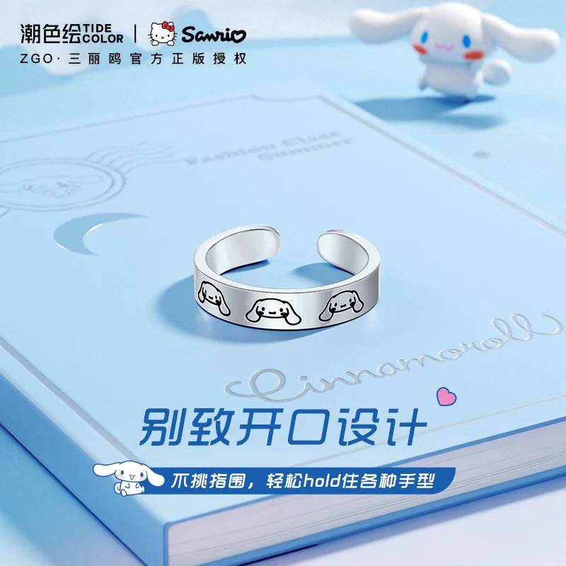 Cinnamoroll Plain 925 Sterling Silver Open Ring