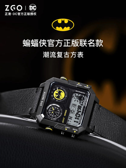 Batman Stainless Steel Men's Sports Watch 50M Waterproof Glow in the Dark