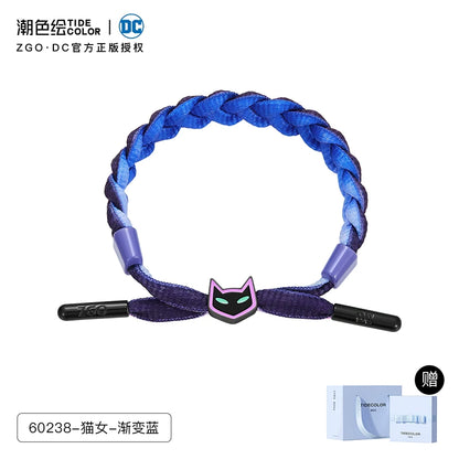 Catwoman Gradient Blue Adjustable Wrist String Bracelet