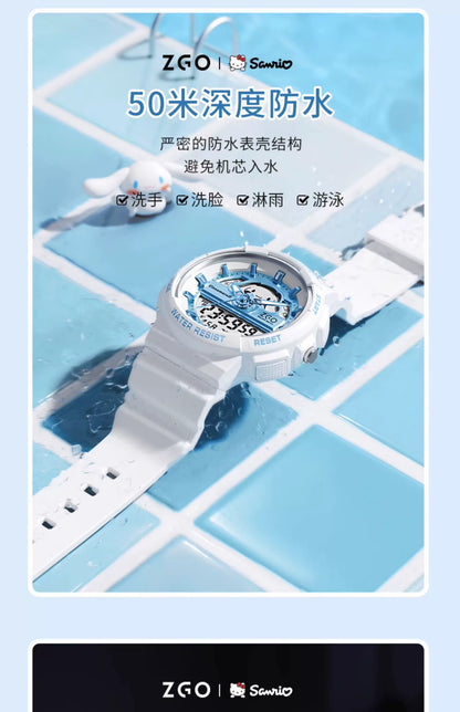 Cinnamoroll/Hello Kitty Sports Watch 50M Waterproof Glow in the Dark