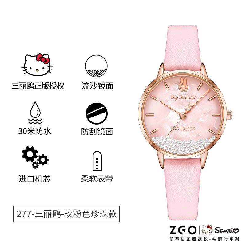 Cinnamoroll Moving Crystals Women's Quartz Watch 30M Waterproof