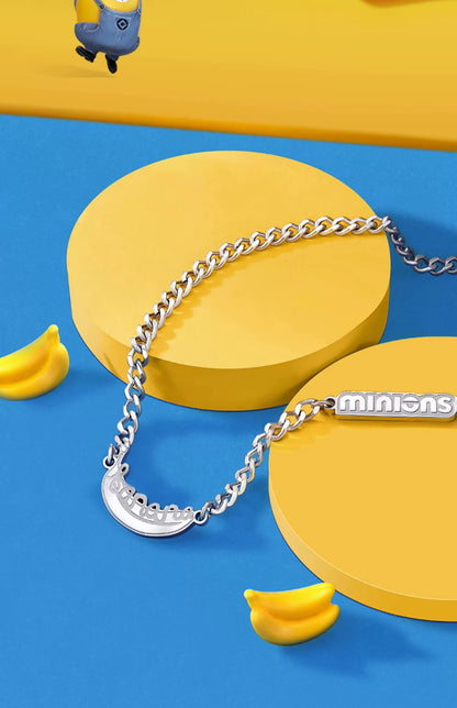 Minions Banana Titanium Steel Necklace