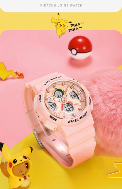 Pokemon Electric Sports Watch 50M Waterproof Glow in the Dark