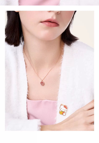 Hello Kitty Happiness 925 Sterling Silver Necklace