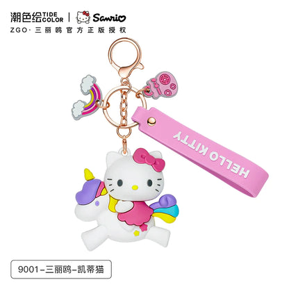 Hello Kitty/My Melody/Cinnamoroll/Little Twin Stars Unicorn Key Chain