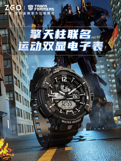 Transformers Electric Sports Watch 50M Waterproof Glow in the Dark