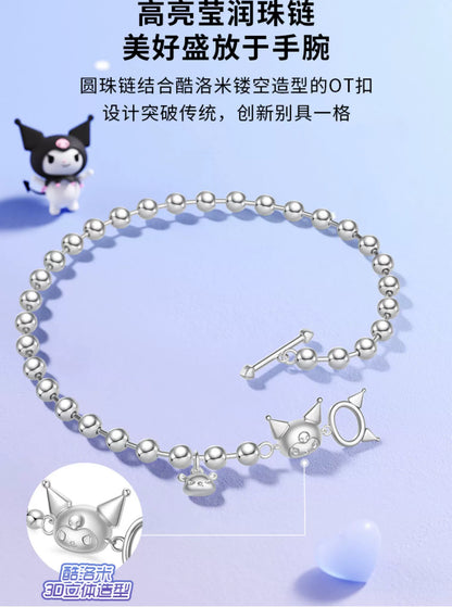 Kuromi & Baku 925 Sterling Silver Bracelet