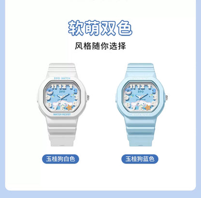 Cinnamoroll Snacks Electronic Watch 30M Waterproof Glow in the Dark