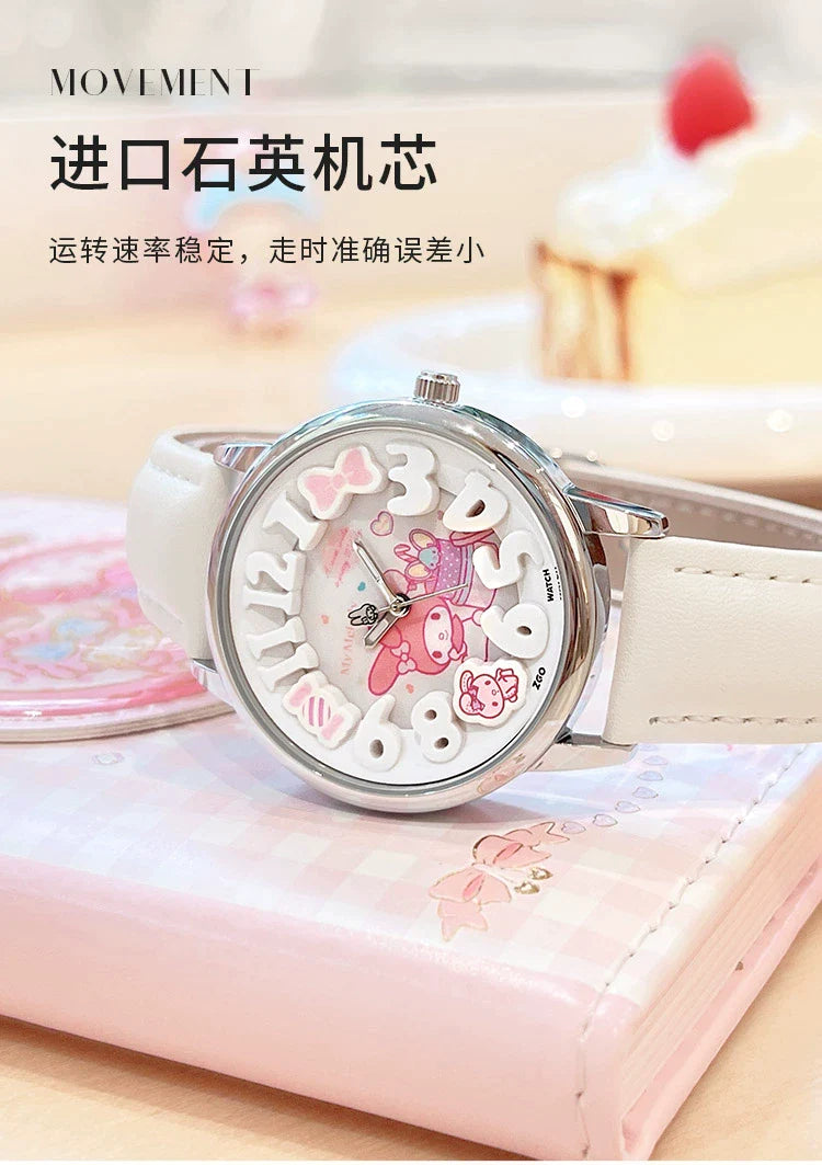 My Melody Candy Quartz Watch 30M Waterproof Glow in the Dark