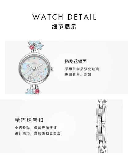 Cinnamoroll Sakura Cherry Blossom 30M Waterproof Fashion Watch