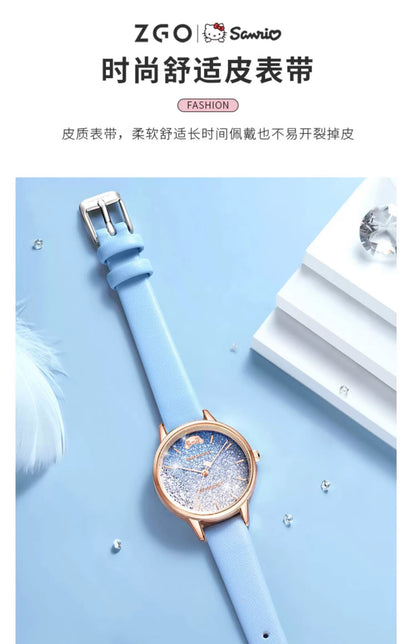 Cinnamoroll Moving Crystals Women's Quartz Watch 30M Waterproof