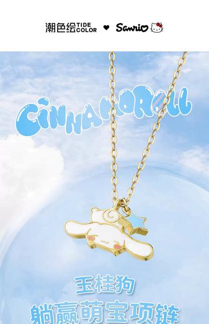 Cinnamoroll/My Melody Sleepy 925 Sterling Silver Necklace