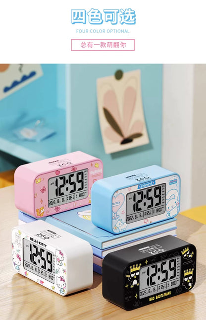 Sanrio Characters Cinnamoroll/Hello Kitty/My Melody/Badtz-Maru Digital Alarm Clock