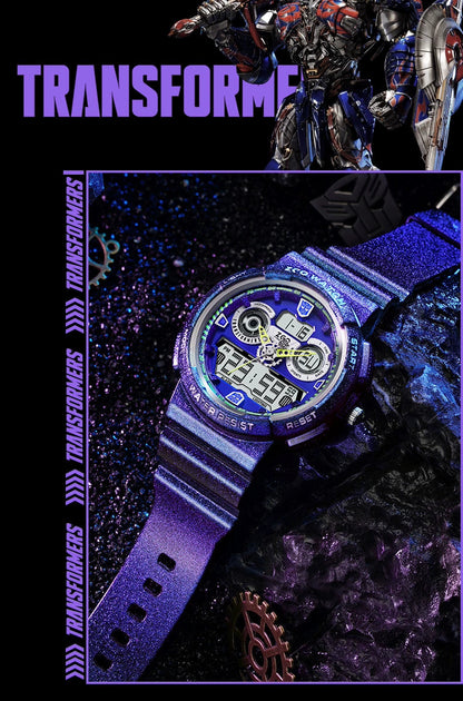 Transformers Sports Watch 50M Waterproof Glow in the Dark